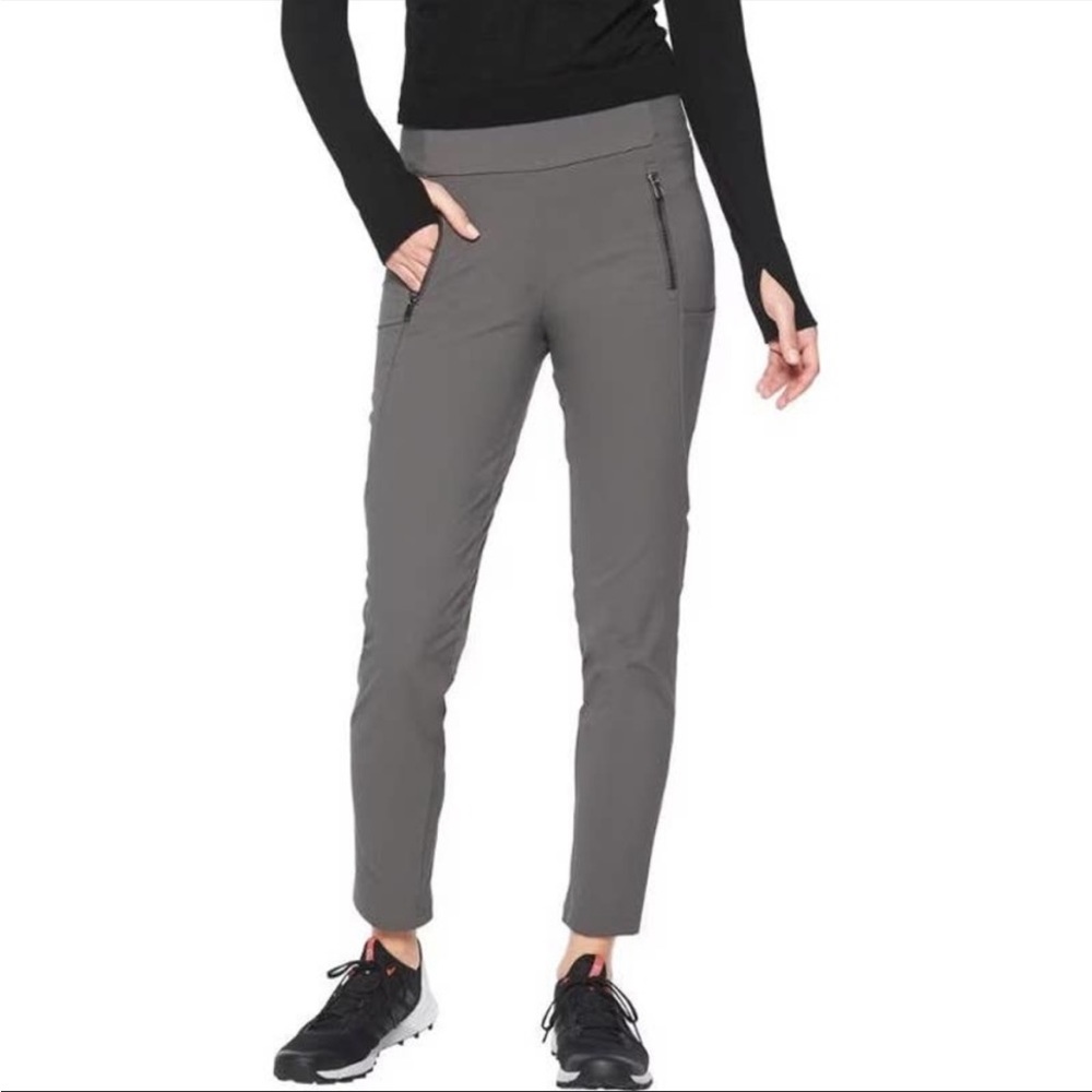 Athleta Headlands Hybrid Tights DWR Hiking Pants In Gray Shale Women’s Size XS